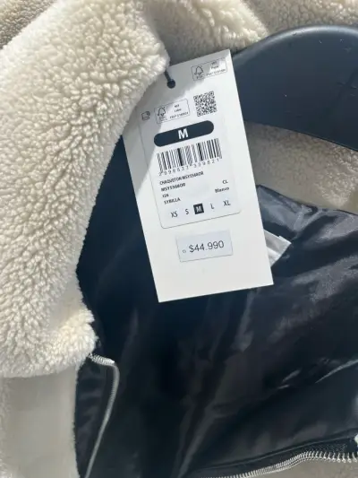 Chaqueta nueva beige y negra acolchada - miniatura 6