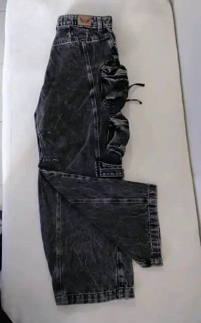 Vestido denim strapless - miniatura 2