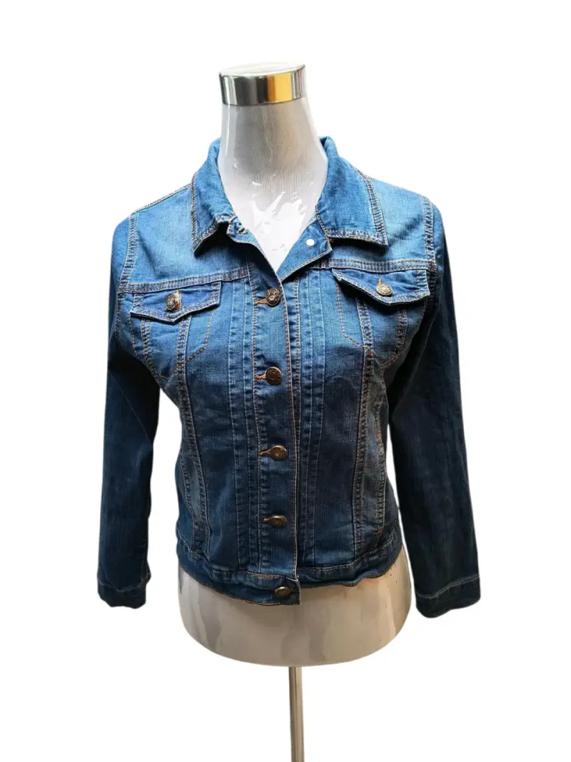 Chaqueta de mezclilla azul talla S - 1