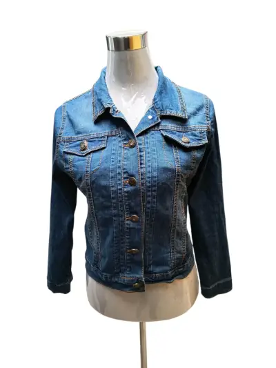 Chaqueta de mezclilla azul talla S - miniatura 1