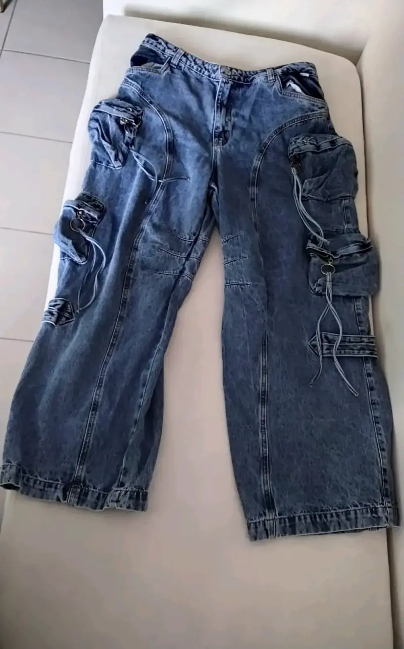 Shorts de mezclilla desgastados - 5
