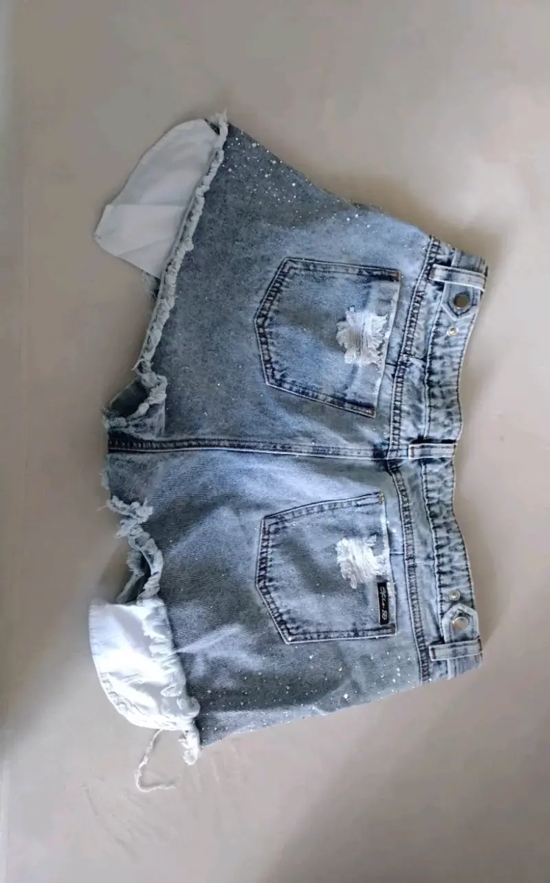 Shorts denim con bolsillos - 2