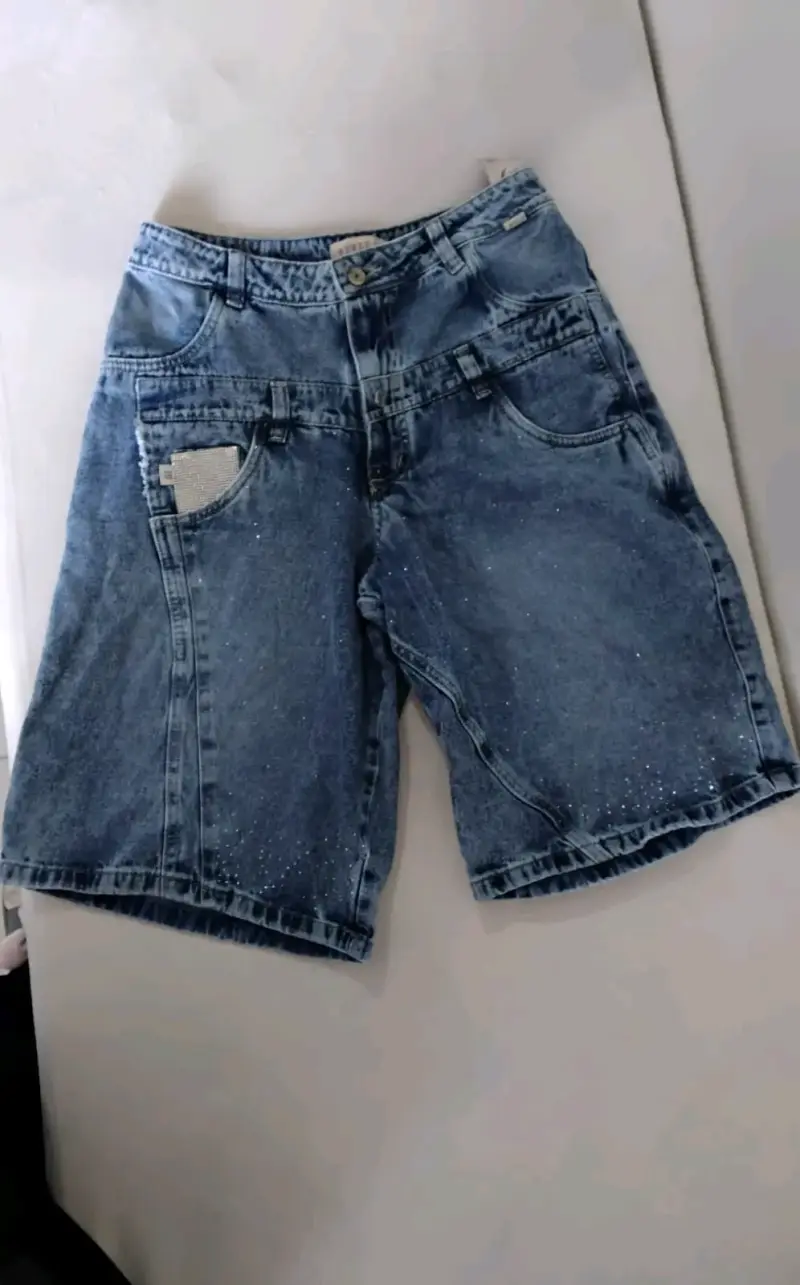 Shorts denim con bolsillos - 3
