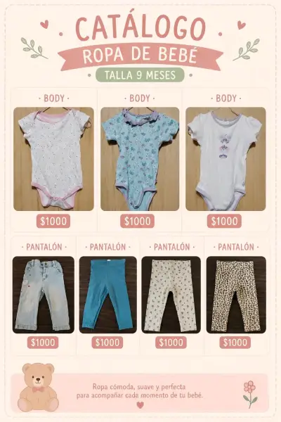 Ropa bebé niña de 9 meses - miniatura 2
