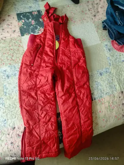 Pantalón de nieve rojo - miniatura 1