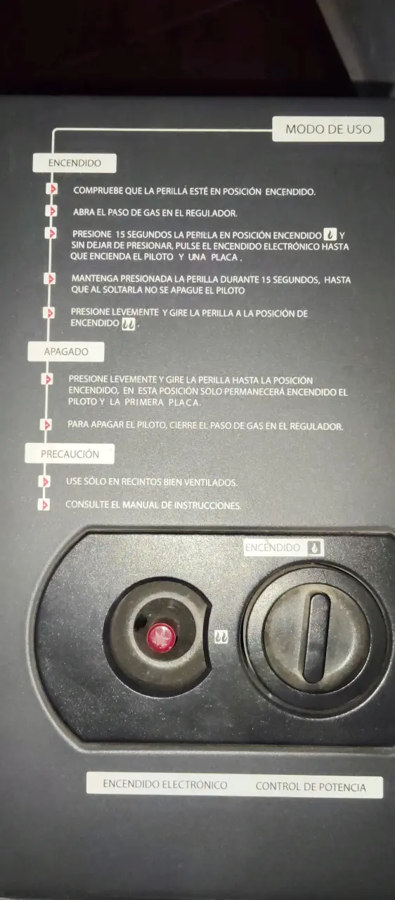 Estufa a gas Fensa gris - 3