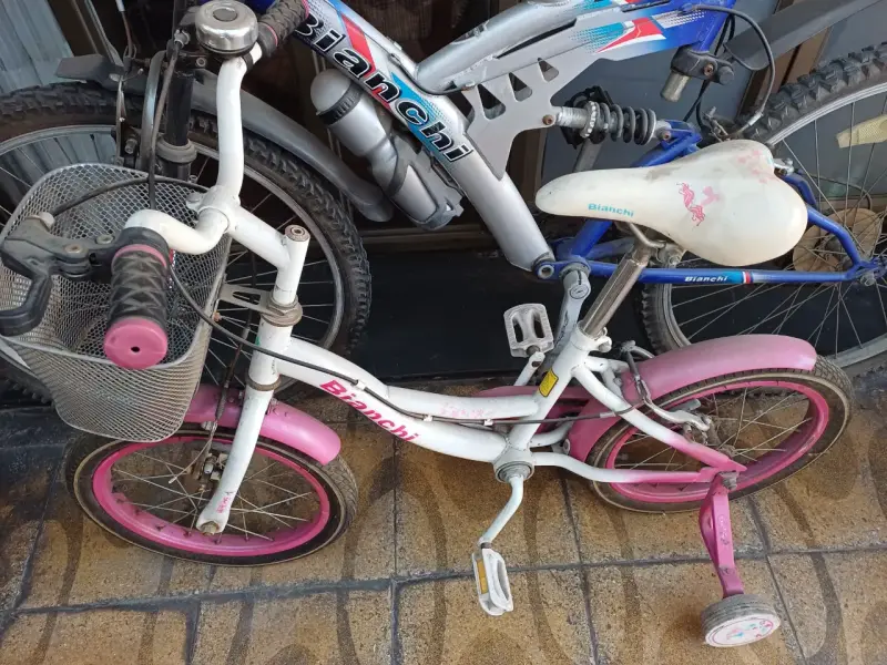 Bicicleta infantil Bianchi rosada