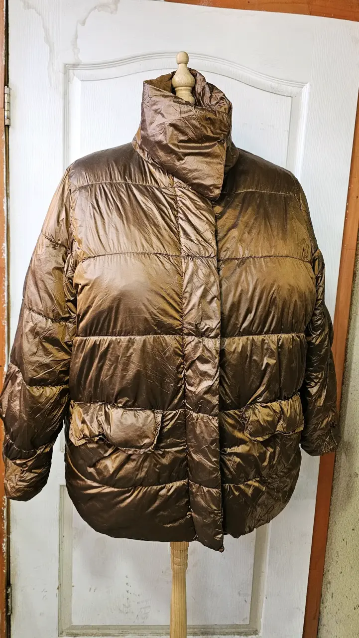 Chaqueta acolchada marrón M grande, equivale a xxl - 3