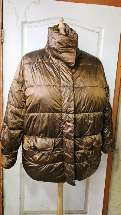 Chaqueta acolchada marrón M grande, equivale a xxl - miniatura 3