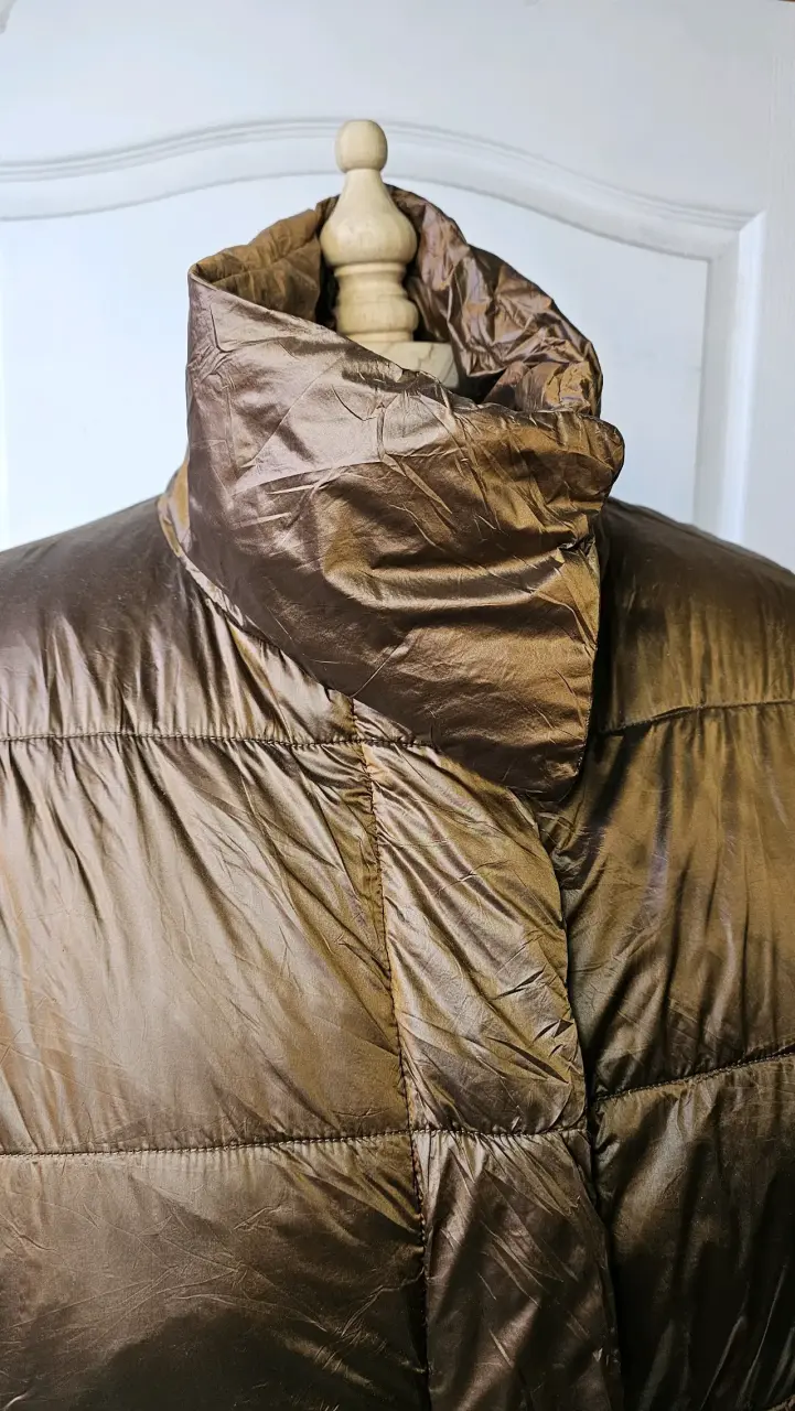 Chaqueta acolchada marrón M grande, equivale a xxl - 4