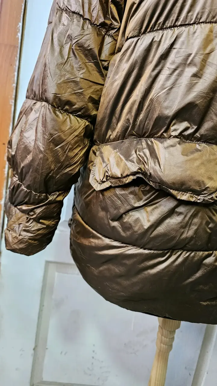 Chaqueta acolchada marrón M grande, equivale a xxl - 6