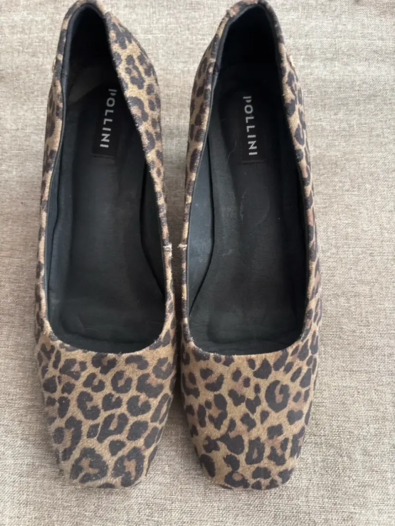 Zapatos planos de leopardo Pollini - 3