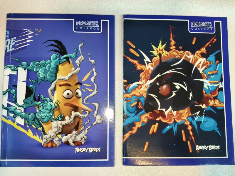 2x$1.000, Cuadernos college, ProArte Angry Birds - 1
