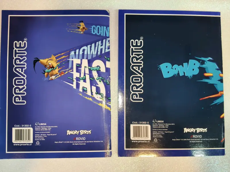 2x$1.000, Cuadernos college, ProArte Angry Birds - 4