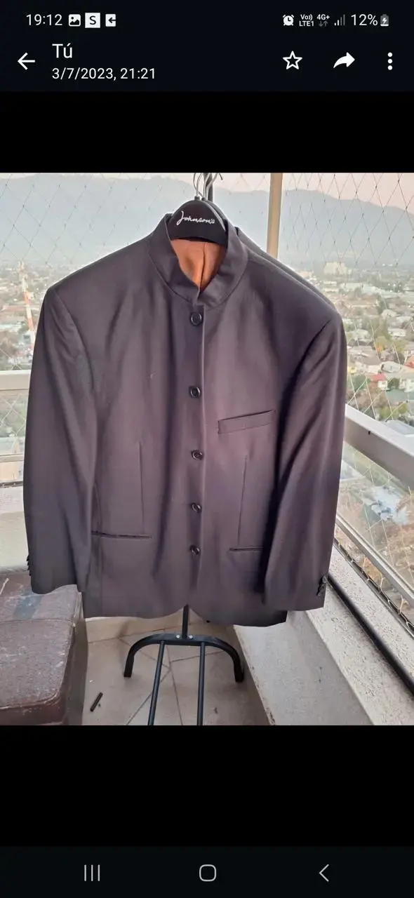 Blazer café oscuro elegante - 6