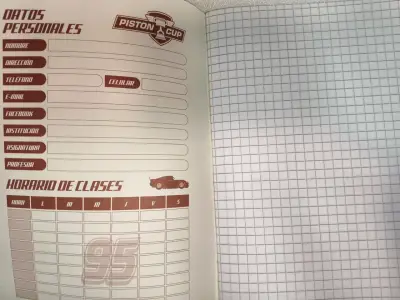 2x$1.000, Cuadernos college,Cars Lightning McQueen - miniatura 2