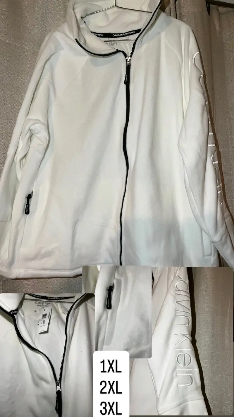 Polerón blanco y rosado Calvin Klein - 1