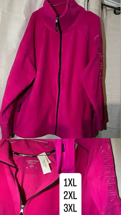 Polerón blanco y rosado Calvin Klein - miniatura 2