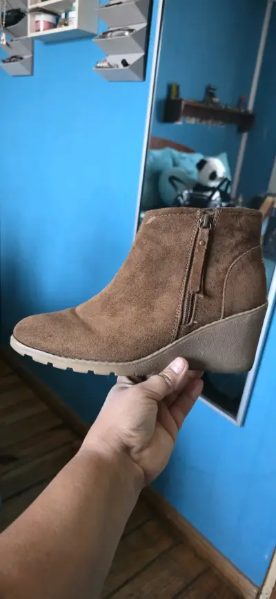 Botines de gamuza marrón - miniatura 1