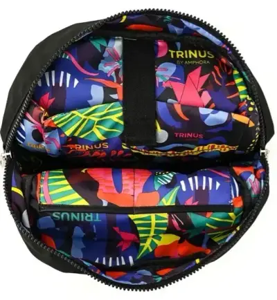 Mochila negra con bolsillos múltiples - miniatura 3