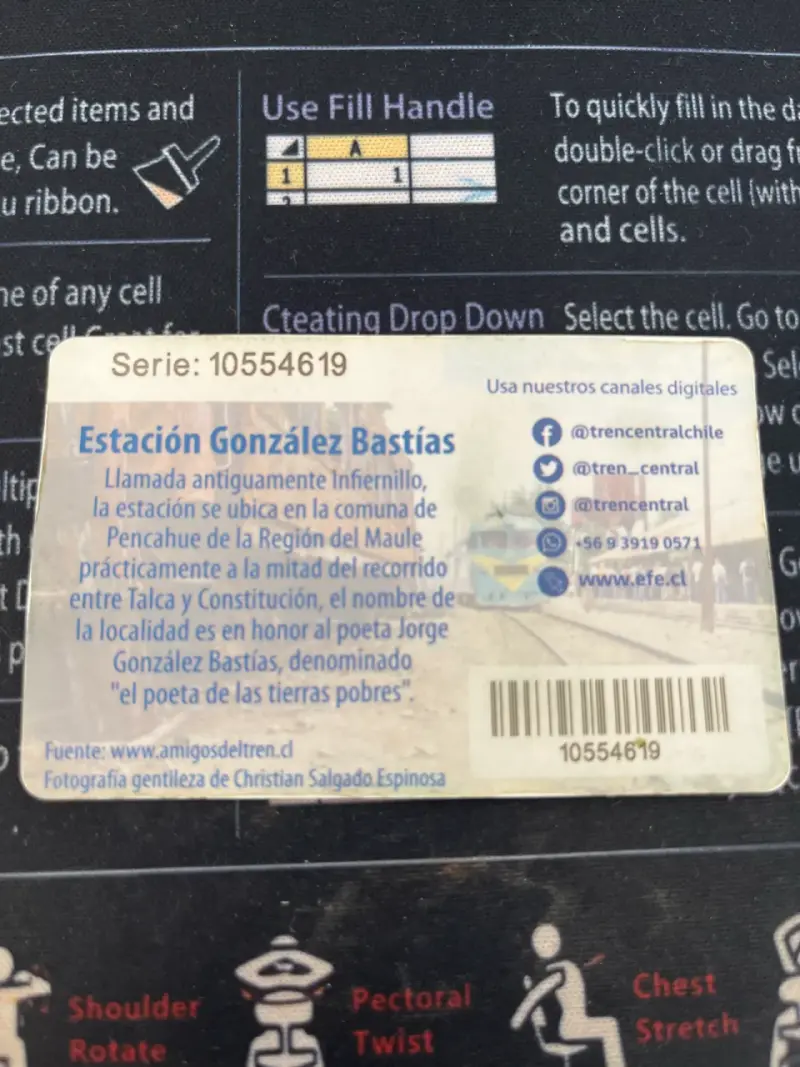 Tarjeta Tren Central - 2