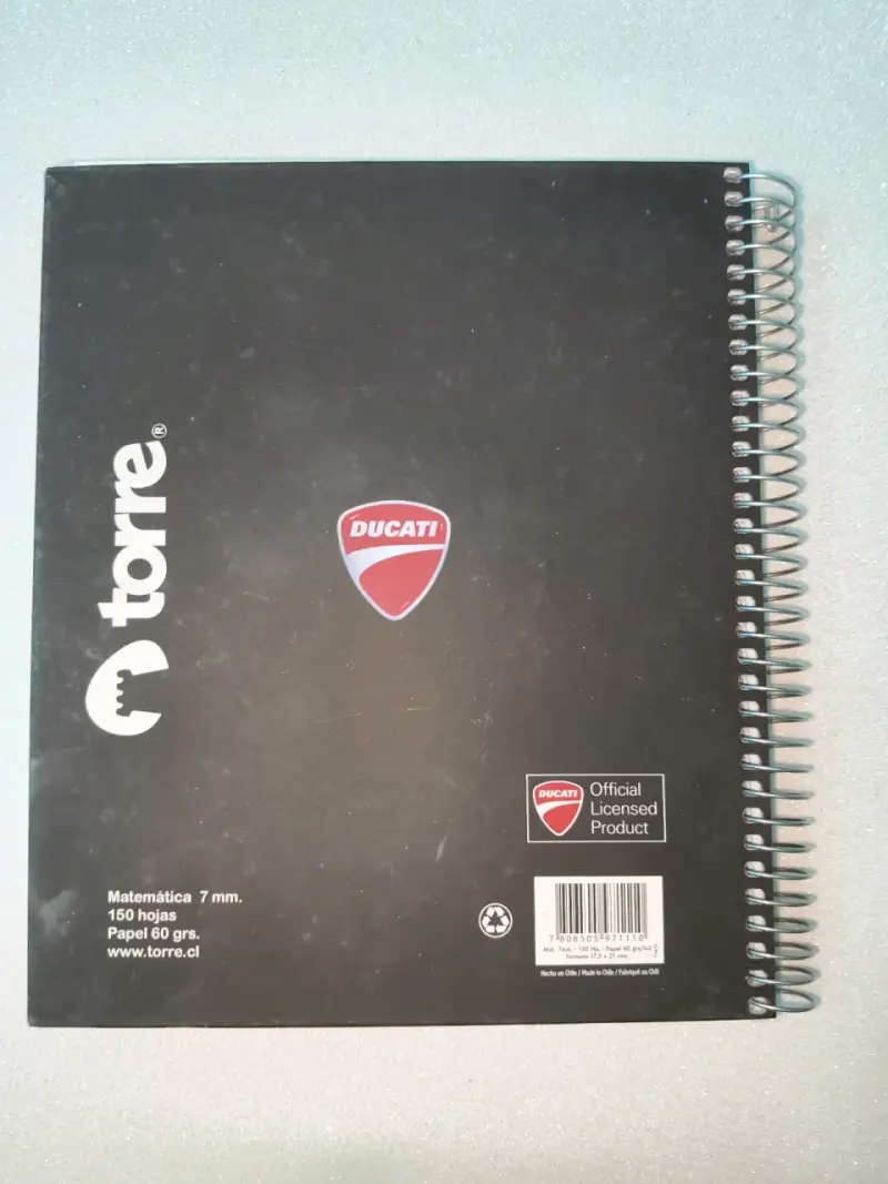 Cuaderno triple, 150 hojas,Ducati Torre - 5