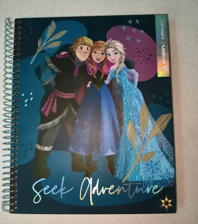 Cuaderno triple, 150 hojas, 5mm,Frozen grande - miniatura 1