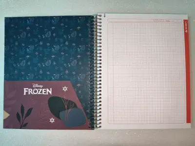 Cuaderno triple, 150 hojas, 5mm,Frozen grande - miniatura 3