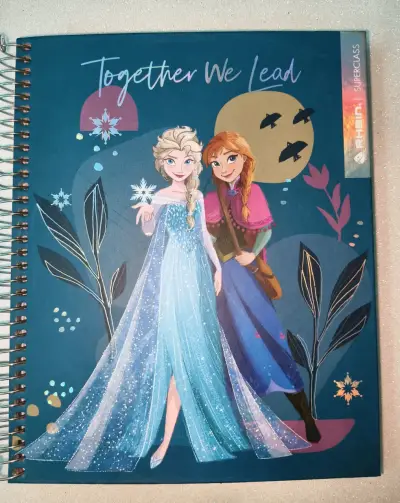 Cuaderno triple, 150 hojas, 5mm,Frozen grande - miniatura 1