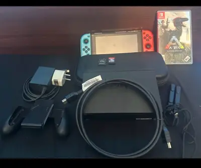 Consola Nintendo Switch con accesorios y 2 juegos - miniatura 1