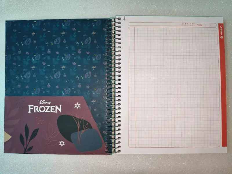 Cuaderno triple, 150 hojas, 5mm,Frozen grande - 3