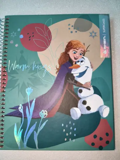 Cuaderno triple, 150 hojas, 5mm,Frozen grande - miniatura 1