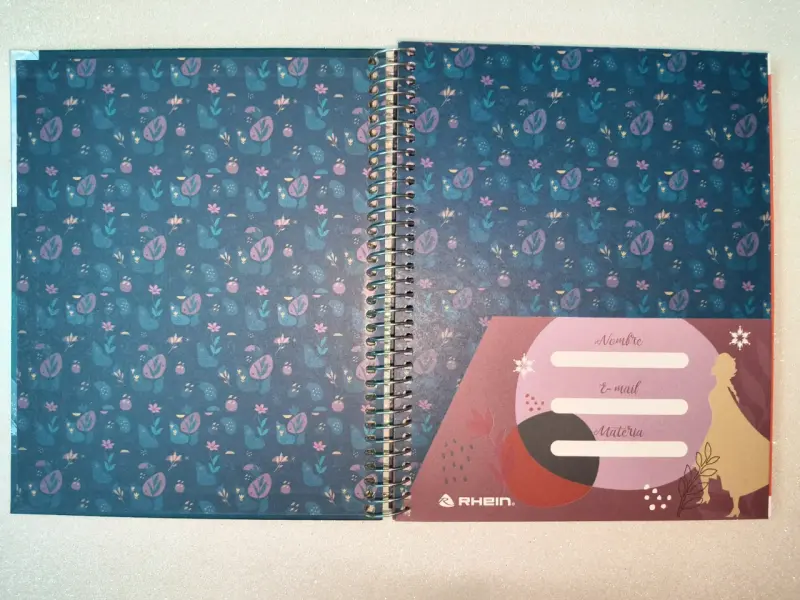 Cuaderno triple, 150 hojas, 5mm,Frozen grande - 2