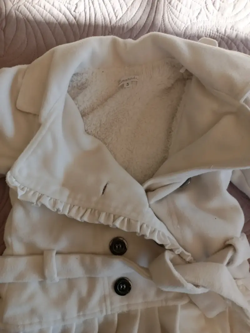 Abrigo blanco Limonada talla 3 años para niña - 3