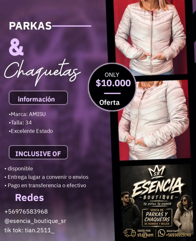 Parka blanca estado excelente - 6