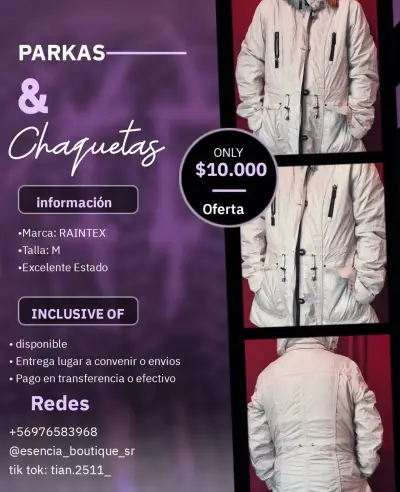 Parka marca Amisu talla 34 - miniatura 2