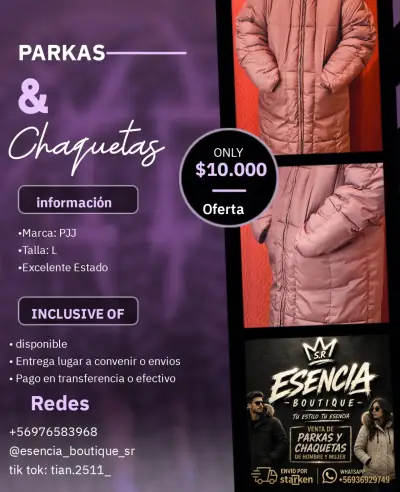 Parka marca Amisu talla 34 - miniatura 3