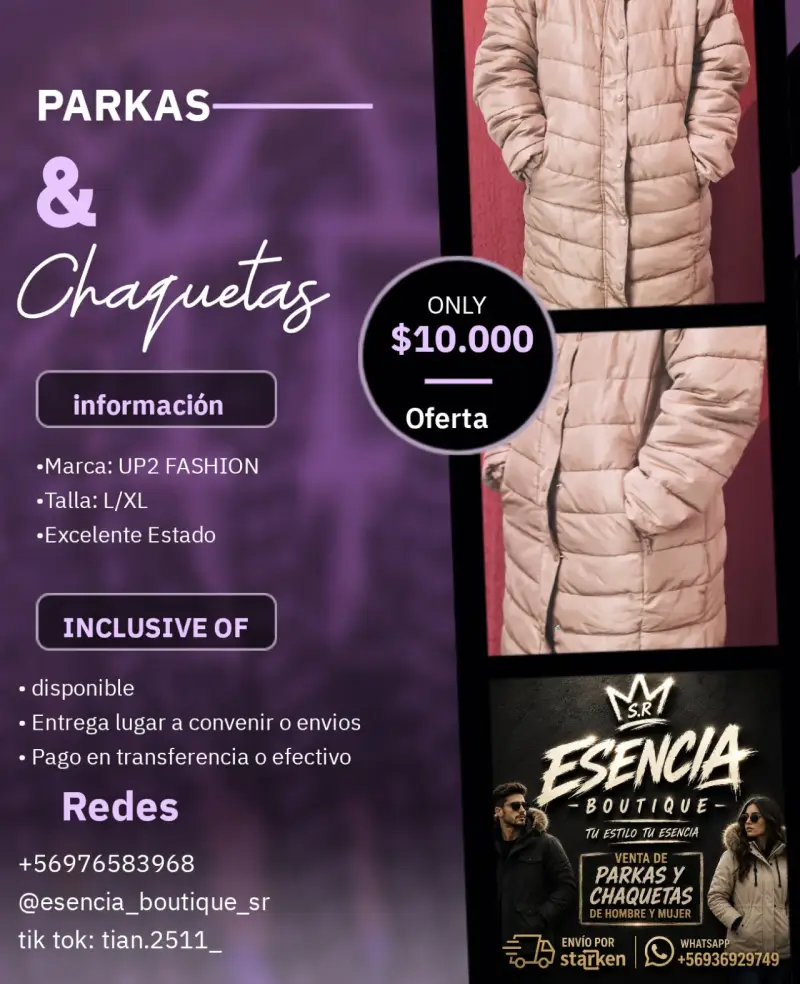 Parka marca Amisu talla 34 - 4