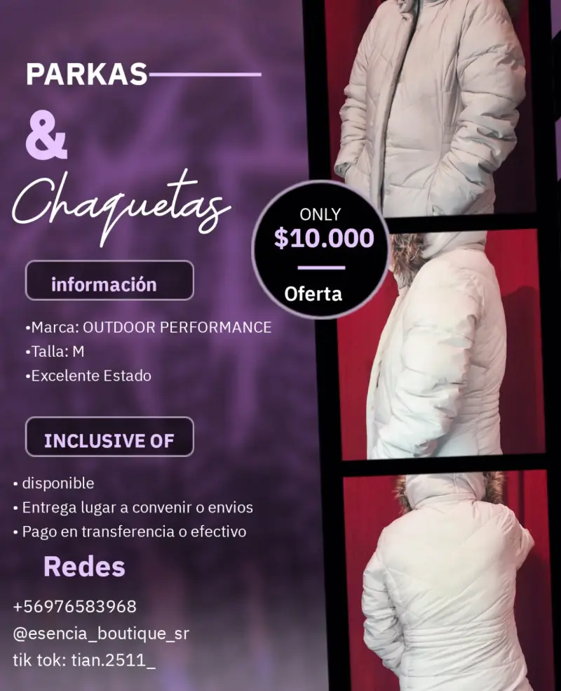 Parka Outdoor Performance blanca - 1
