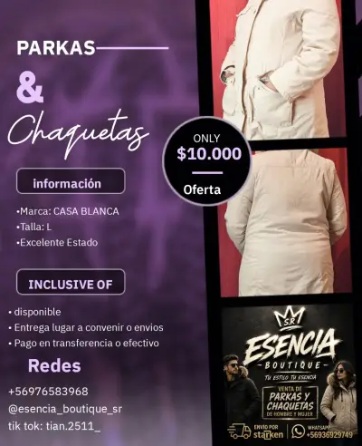 Parka Outdoor Performance blanca - miniatura 2
