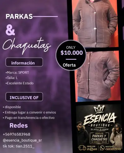 Parka Outdoor Performance blanca - miniatura 4