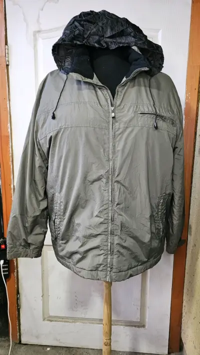 Chaqueta verde con capucha de hombre xxl - miniatura 5