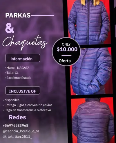Parka Shein beige talla M - miniatura 6