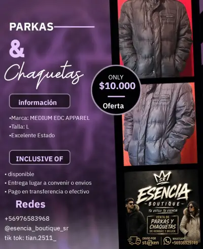 Parka bicolor con capucha - miniatura 2