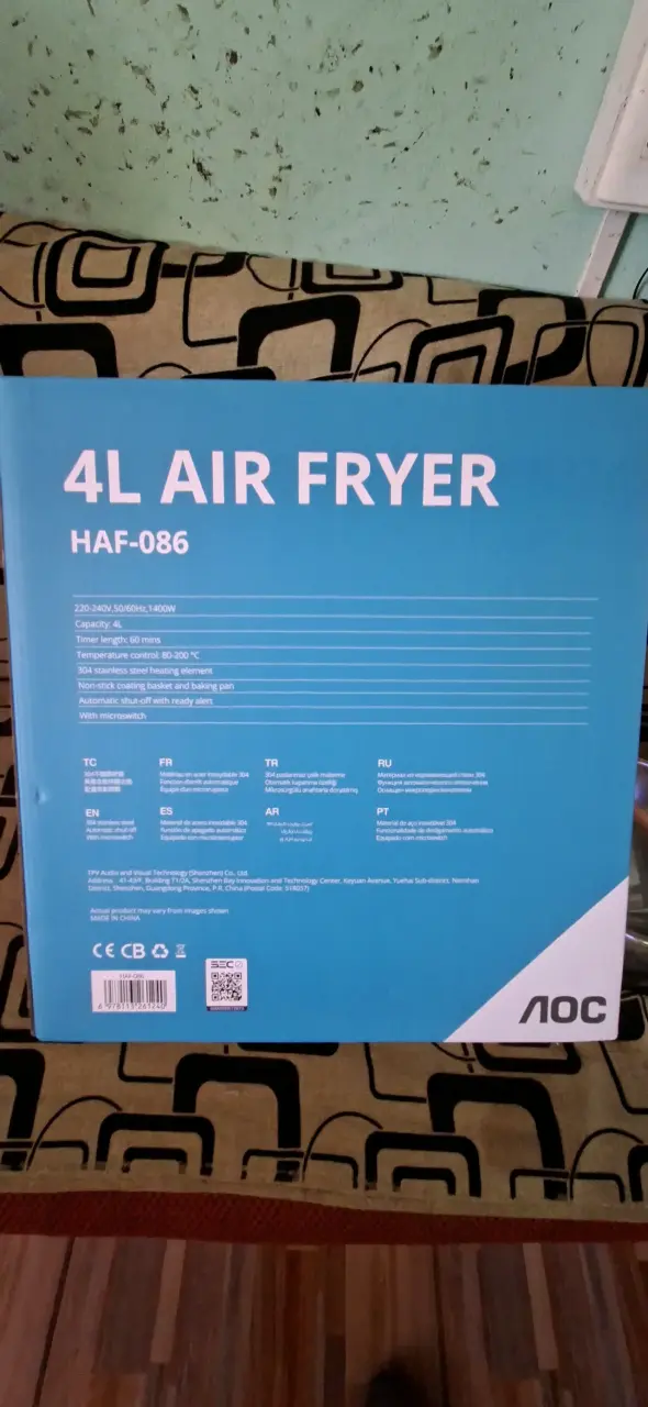 Freidora de aire AOC 4L - 1