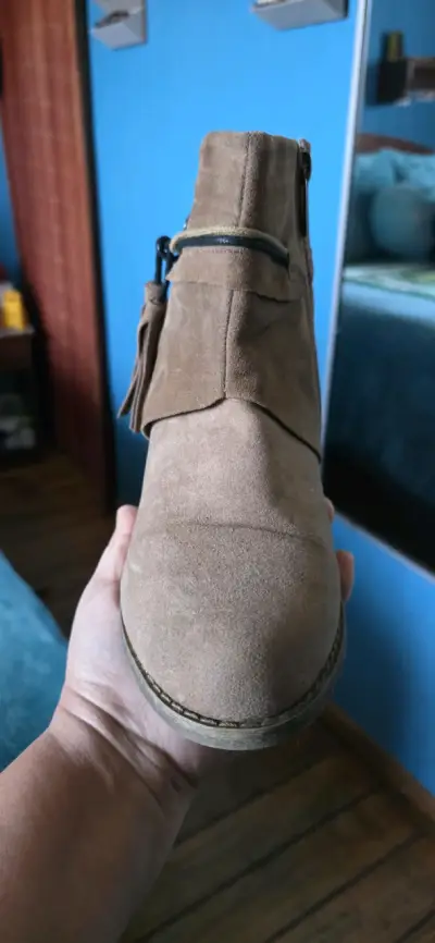 Botines camel con flecos - miniatura 3
