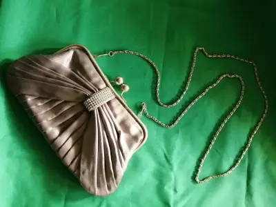 Cartera de fiesta elegante plateada - miniatura 1