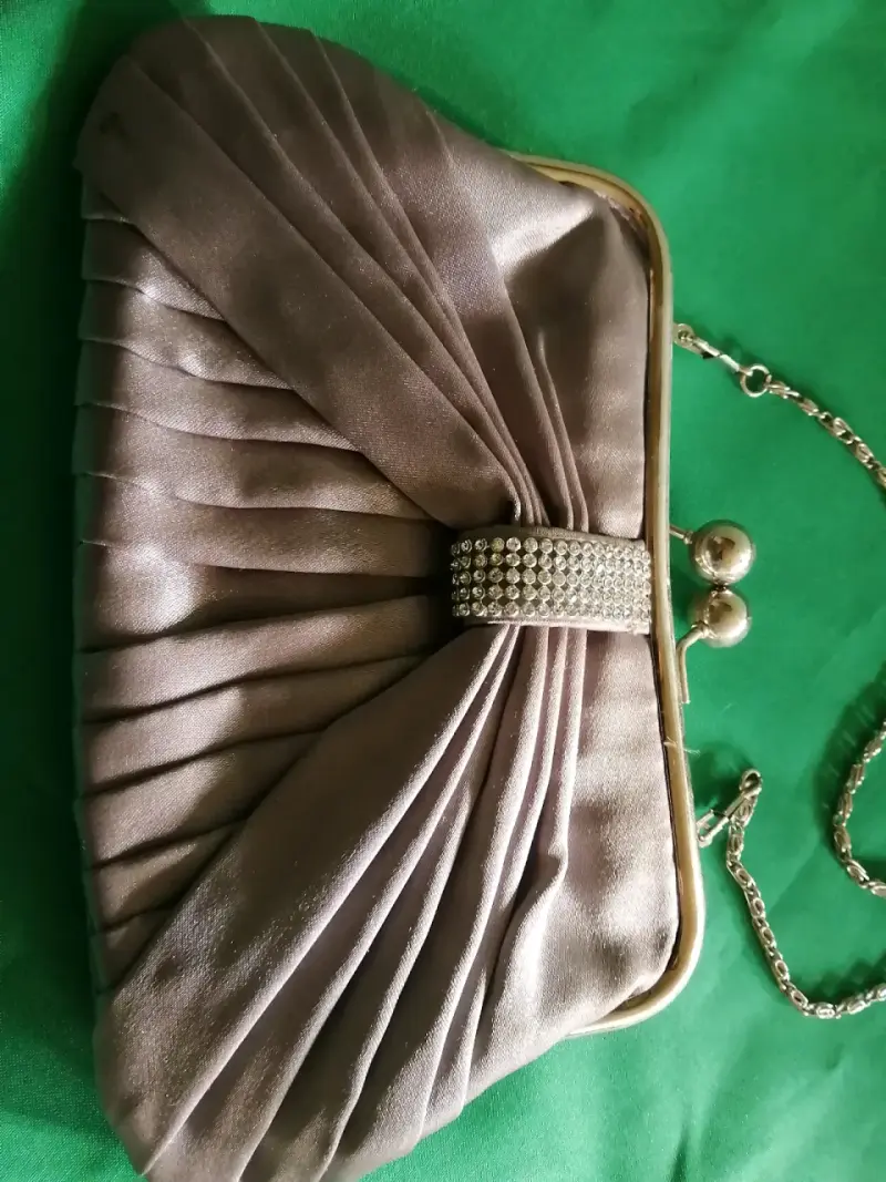 Cartera de fiesta elegante plateada - 2