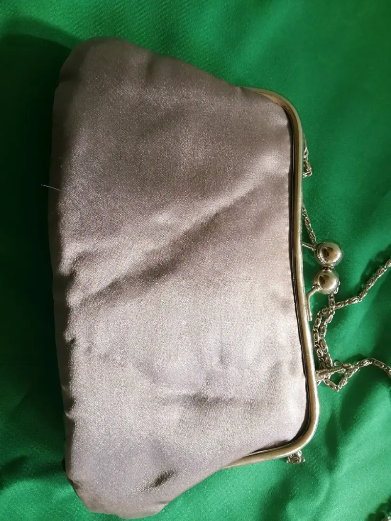 Cartera de fiesta elegante plateada - 3