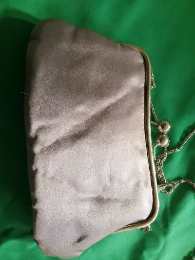 Cartera de fiesta elegante plateada - miniatura 3